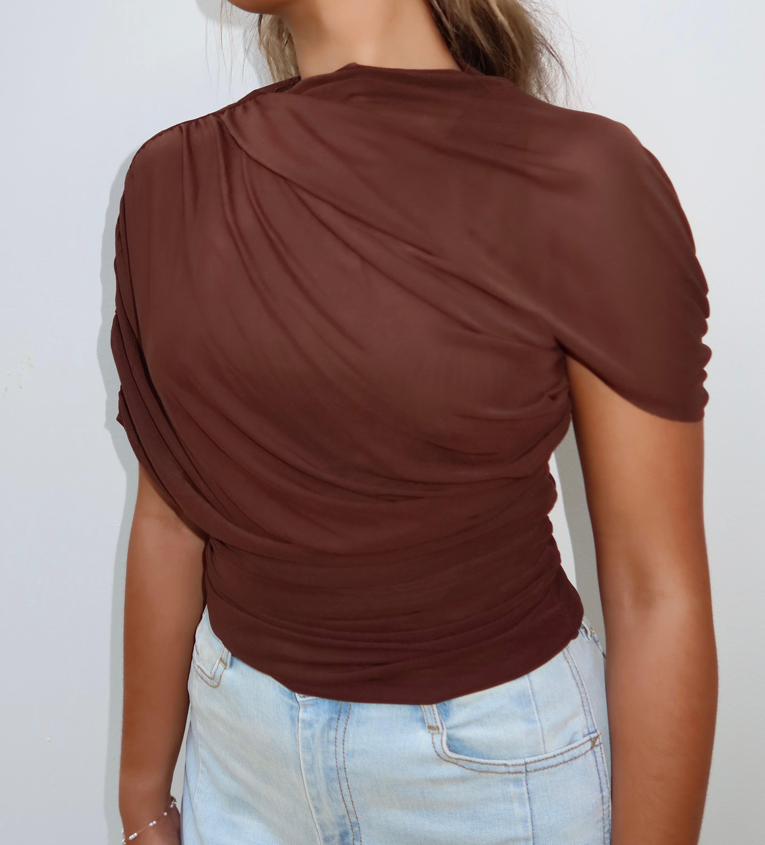 Lillian Brown Top